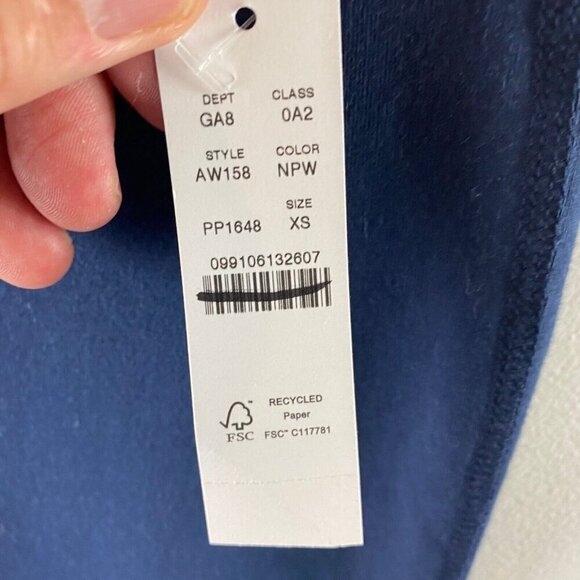 J.Crew Women's 7/8 Leggings in Single Stripe Navy Size XS AW158 - Picture 3 of 6